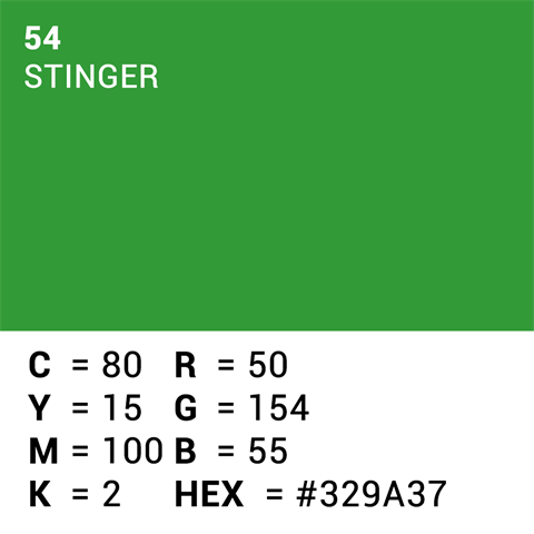 Documento de fondo superior 54 Clave de croma Stinger 1.35 x 11m