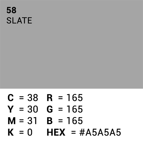 Superior achtergrondpapier 58 slate grey 1,35 x 11m