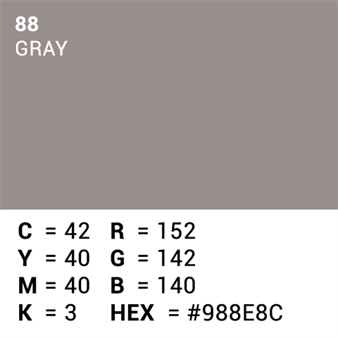 Superior background paper 88 gray 3.56 x 30.5m