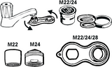 Cornat set eco perlators m22+m24+sleutel - t307101