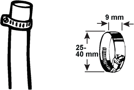 Cornat spanring 25-40mm 1st rvs - t308304
