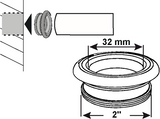 Cornat rubbernippel met draad 2 x 32mm - t3185011