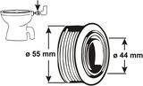 Cornat binnenverbinding wc 44mm 55mm - t360399