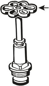 Cornat draaiwiel voor haakse kraan 1 2x3 4 - t571501