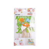 Taartdecoratie set dinosaurussen 11-delig