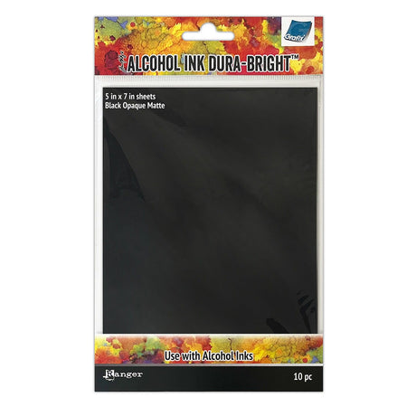 Ranger ink ranger • tim holtz alcohol ink surfaces dura-bright black opaque matte