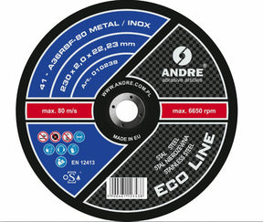 Andre metalen schild 230 x 2,0mm metaal inox eco line a36rbf