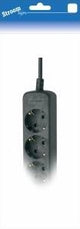 Enzo tcd ra 6-voudig 1,5m snoer zwart - 6672630