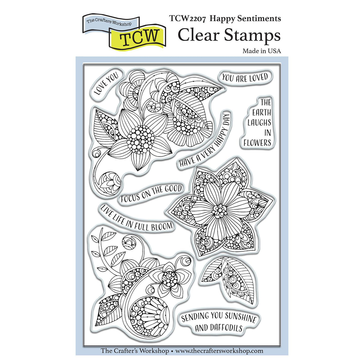 The crafter's workshop • stamp set blije gevoelens 4x6
