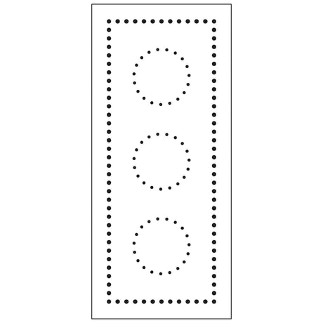 The crafter's workshop • slimline stencil gestippelde cirkels