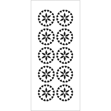 The crafter's workshop • slimline sjabloon kristallen bloemen