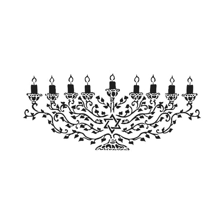 The crafter's workshop • rustieke boord stencil 41,91x15,2cm menora