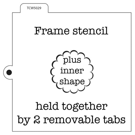 The crafter's workshop • template cookie 5,5x5,5 plaque