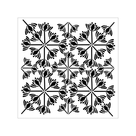 The crafter's workshop • sjabloon 15,2x15,2cm tuin tegel