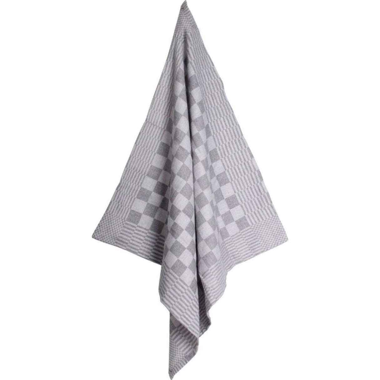 Koksdoek grijs grote ruit 70x70cm