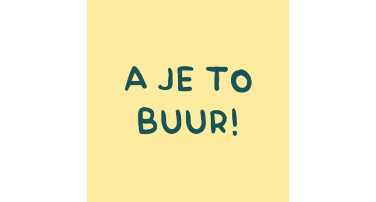 Tegeljte a je to buur 10,5x10,5x0,5cm