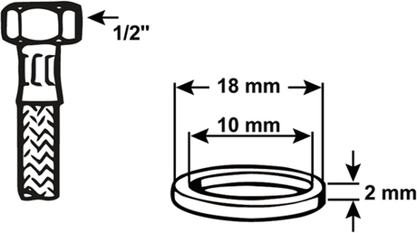 Cornat dichting rubber slang 1 2 10x18 4st - tec380124