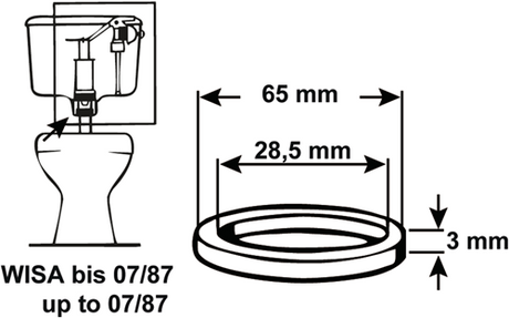 Cornat dichting afloop spoelkast wisa - tec380423