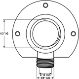 Cornat klemkoppeling ch muurplaat 1 2vx10 - tec5826141