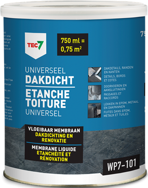Tec7 wp7-101 universeel dakdicht blik 750ml - 602460000
