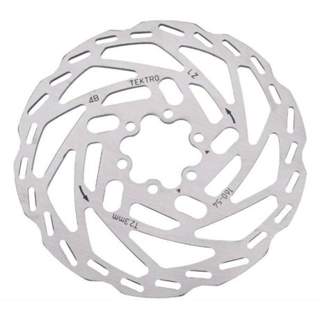Tektro schijfrem rotor tr160-54 ø160 2.3mm, zilver