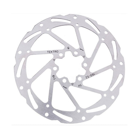 Tektro schijfrem rotor tr180-52 ø180x1.85mm, zilver