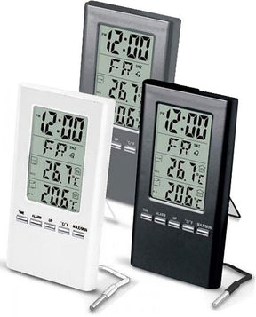 Externe elektronische thermometer met sonde op de draad wbg