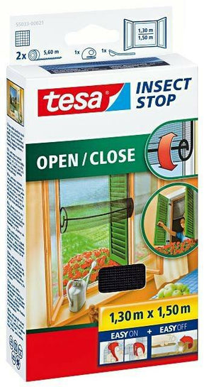Tesa zwart-ingepakte raammugnet 1,3m x 1,5m