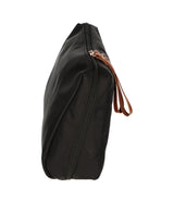 Traveller toilettas beauty bag zwart bruin 30cm x 20cm