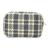 Traveller toilettas box tweed ruit 26x16cm