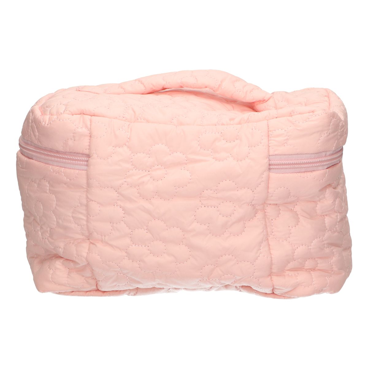 Traveller beautycase bloemen roze 24cm x 17cm