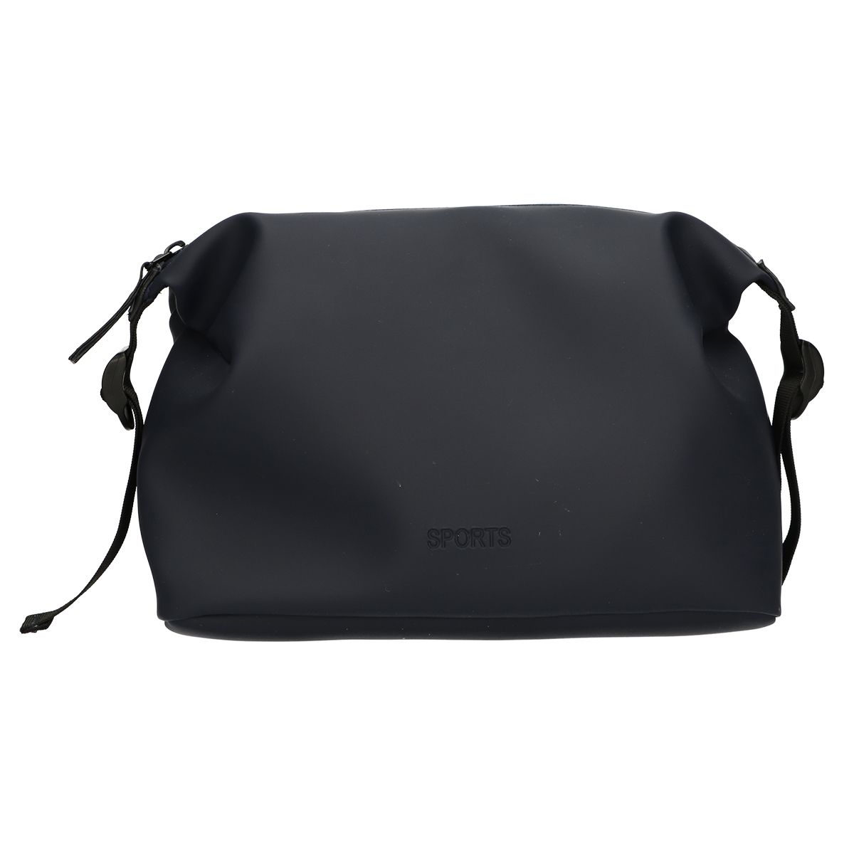 Traveller toilettas waterdicht gesp zwart donkerblauw 34cm x 21cm