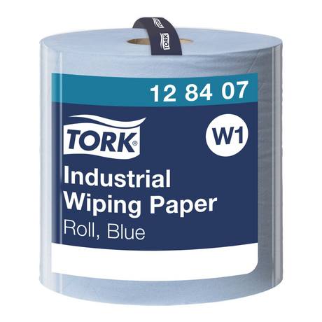 Tork industrial rol poetspapier 3-laags blauw w1 (340m)