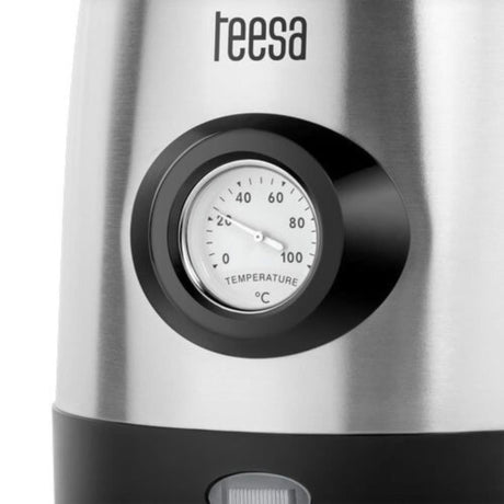 Teesa waterkoker rvs met temperatuur indicator 1,7l