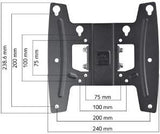Enzo tv wandbeugel wm4251 one for all solid turn180 - 7312454