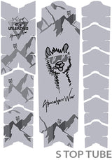 Unleazhed unscratch frame protector film - alpocalypse alpine rose samerberg black matt