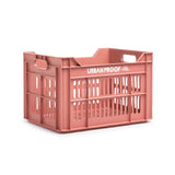 Urbanproof bicycle crate Recycled 30 liter polypropylene old pink