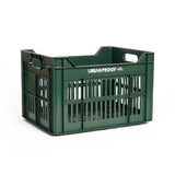 Urbanproof Urban proof bicycle crate Recycled plastic 30l dark green 40x30x25 cm