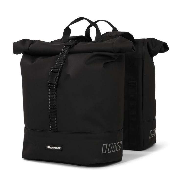 Urbanproof urbanfast rolltop dobbelt cykelpose 38 liter sort