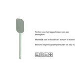 Mepal spatel klein chef it - 20.5 cm - schraapt kommen perfect schoon - hittebestendige silliconen: tot 250°c - magnetron- en vaatwasmachinebestendig - keukengerei - chalk