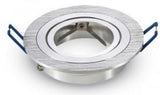 V-tac inbouw spot verstelbaar 50mm rond geborsteld aluminium 5013364