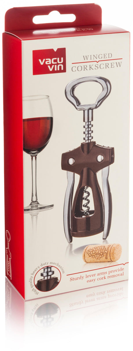 Vacu vin vacuvin vleugelkurkentrekker zilver
