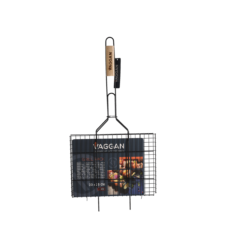 Vaggan barbecue hambugergrill zwart 33x25cm