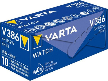 Varta 386 sr42 10 stuks in een doosje
