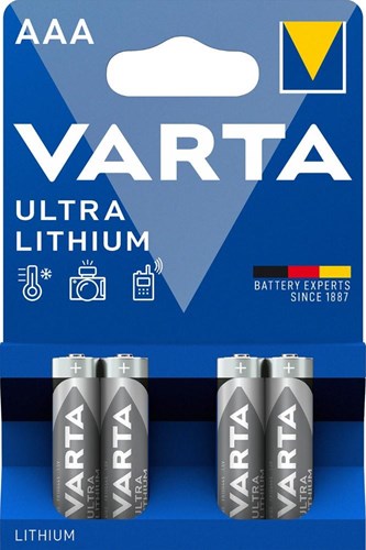 Varta lithium aaa 1,5 volt blis4 3015410
