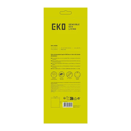 Eko afvalzak type f 40-60l rol a 12 zak wit