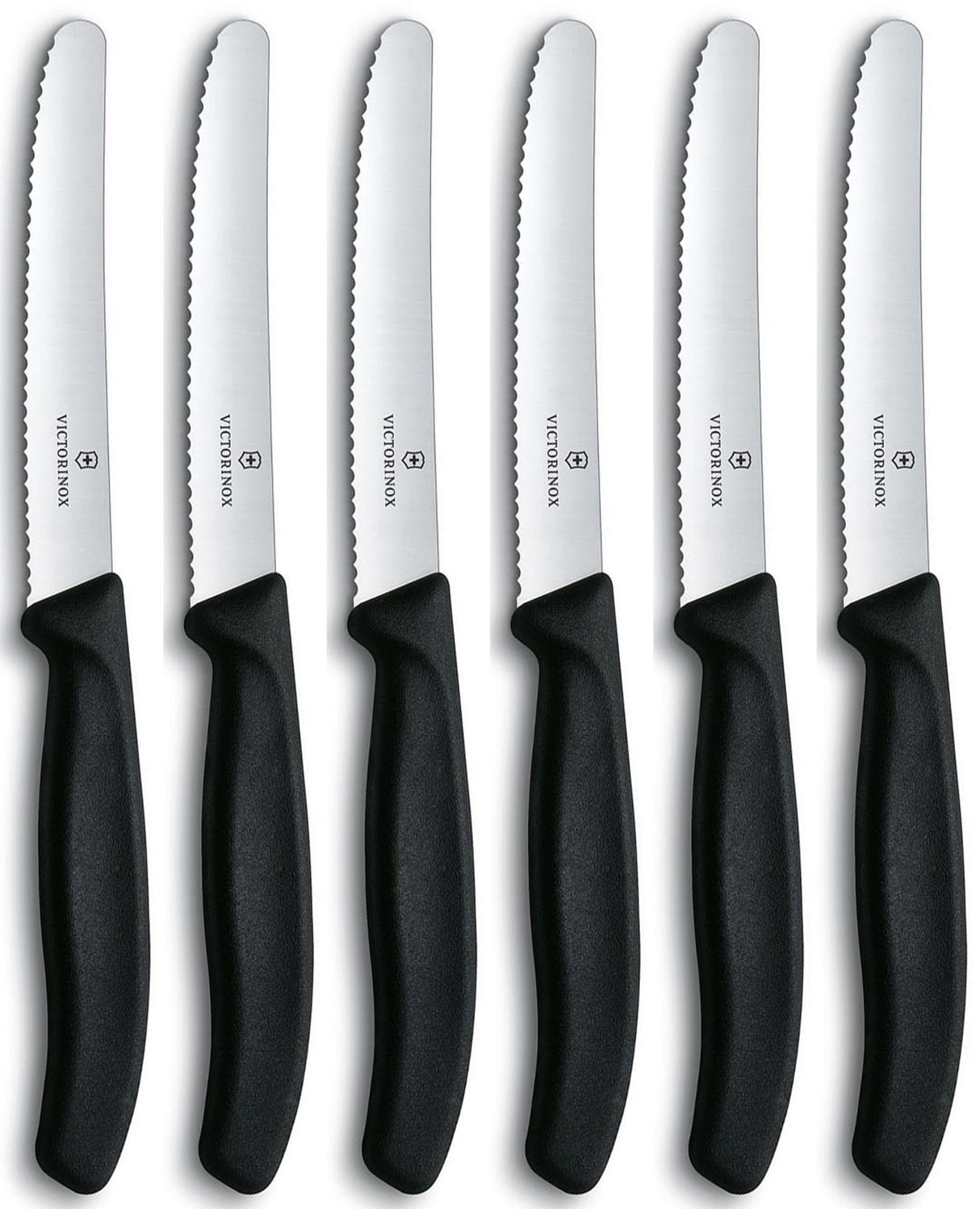 Victorinox tafelmessen gekarteld ds 6st.
