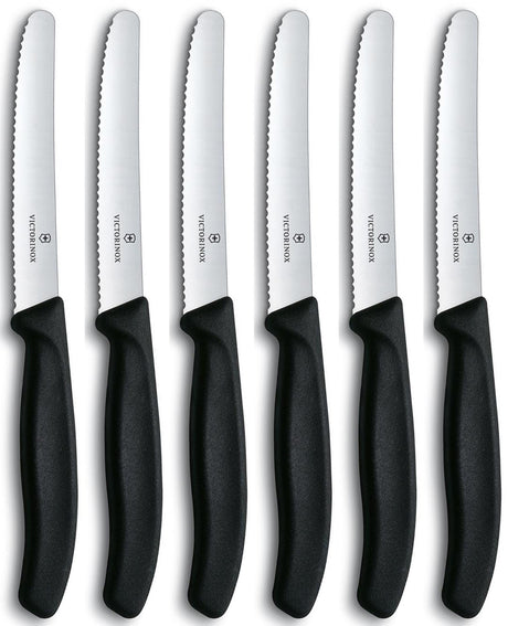 Victorinox tafelmessen gekarteld ds 6st.
