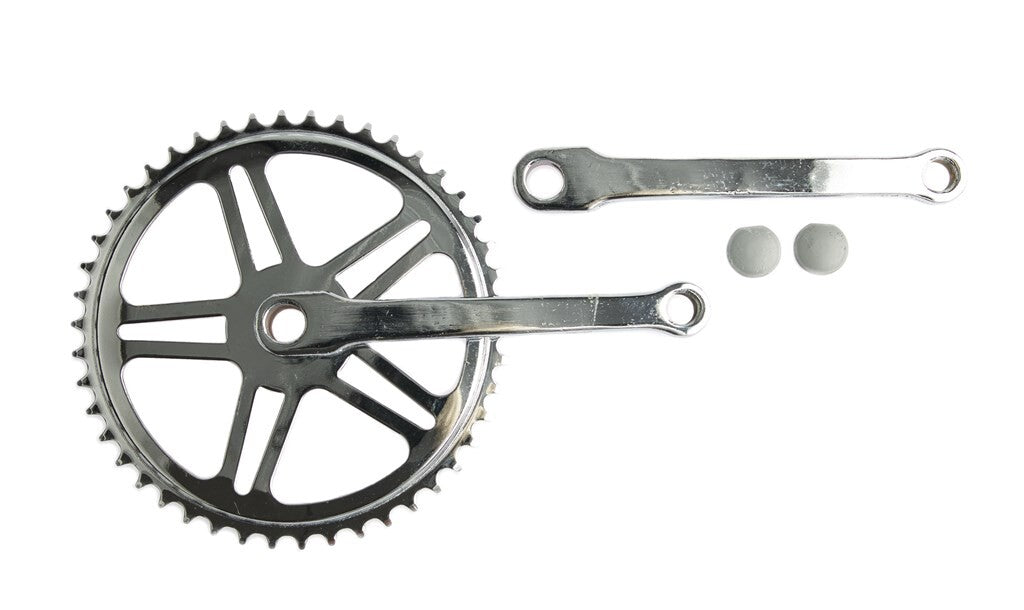 Crank set set with Spiegat 46T 170 mm silver