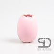 Season inspired decoration vaas ei 7.5x7.5x10cm roze vaas ei 7.5x7.5x10cm roze